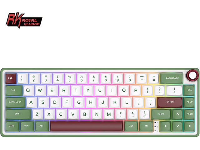 Клавиатури Royal Kludge R65 Green sand, Chartreuse switch