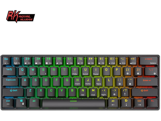 Клавиатури Royal Kludge RK61 Black, Red switch