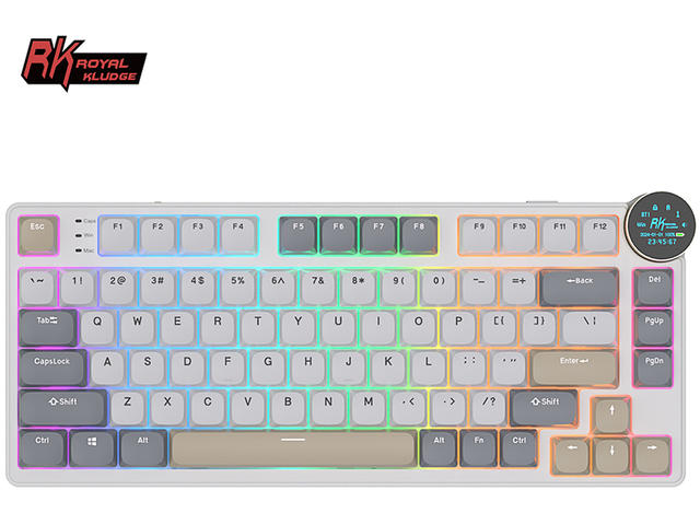 Клавиатури Royal Kludge RK N80 Pearly Dawn, Red switch