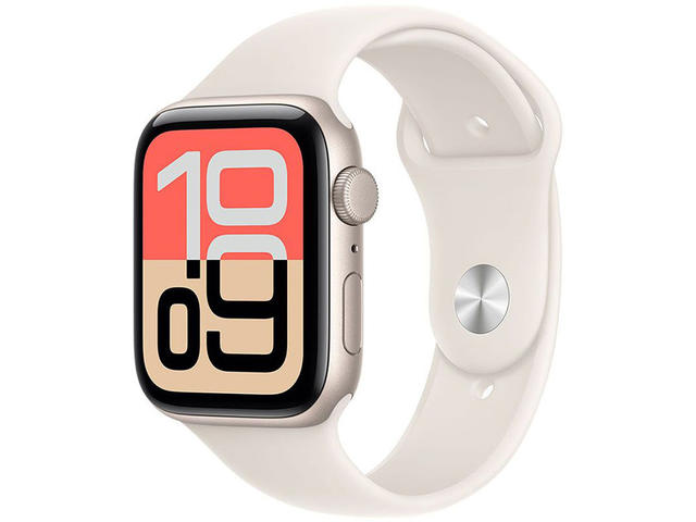 Смарт часовници Apple Watch SE 3 GPS + Cellular 40mm Starlight Aluminium Case with Starlight Sport Band - M/L