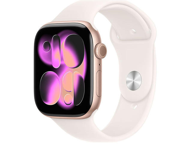 Смарт часовници Apple Watch S11 GPS 42mm Rose Gold Aluminium Case with Light Blush Sport Band - S/M
