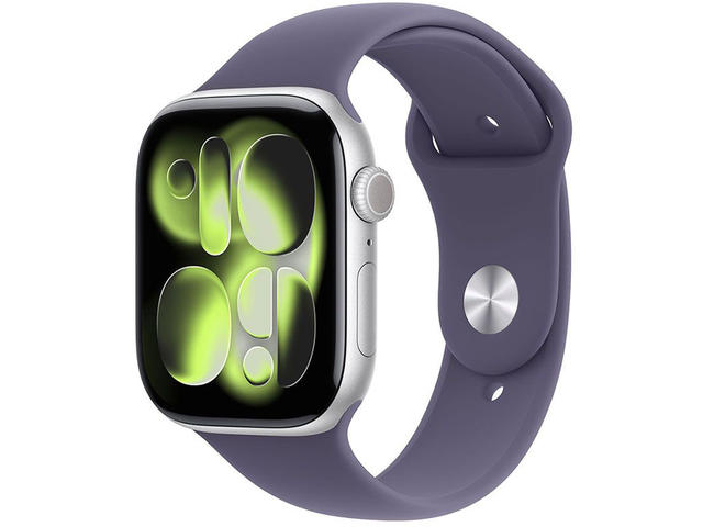 Смарт часовници Apple Watch S11 GPS 42mm Silver Aluminium Case with Purple Fog Sport Band - S/M