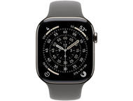 Смарт часовници Apple Watch S11 GPS + Cellular 42mm Natural Titanium Case with Stone Grey Sport Band - S/M