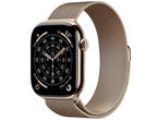 Смарт часовници Apple Watch Series 11 GPS + Cellular 42mm Gold Titanium Case with Gold Milanese Loop