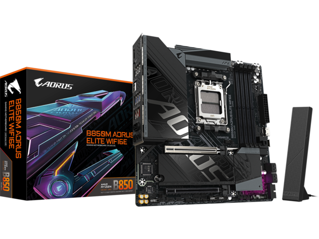 Дънни платки GIGABYTE B850M AORUS ELITE WIFI6E