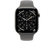 Смарт часовници Apple Watch S11 GPS + Cellular 46mm Natural Titanium Case with Stone Grey Sport Band - S/M