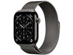 Смарт часовници Apple Watch S11 GPS + Cellular 46mm Slate Titanium Case with Slate Milanese Loop - S/M
