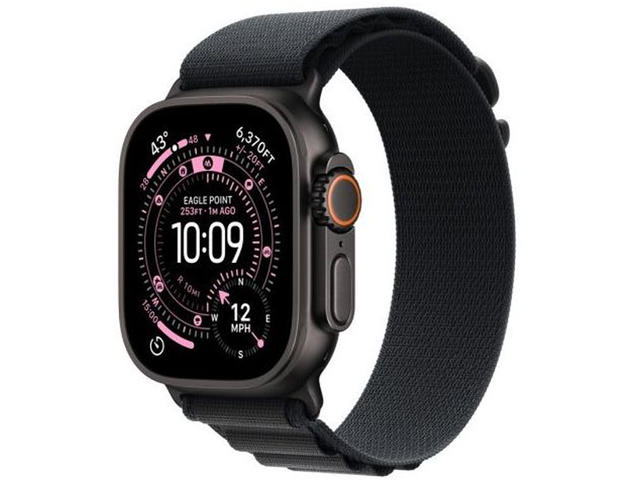 Смарт часовници Apple Watch Ultra 3 Cellular 49mm Titanium Case with Black Alpine Loop - Large