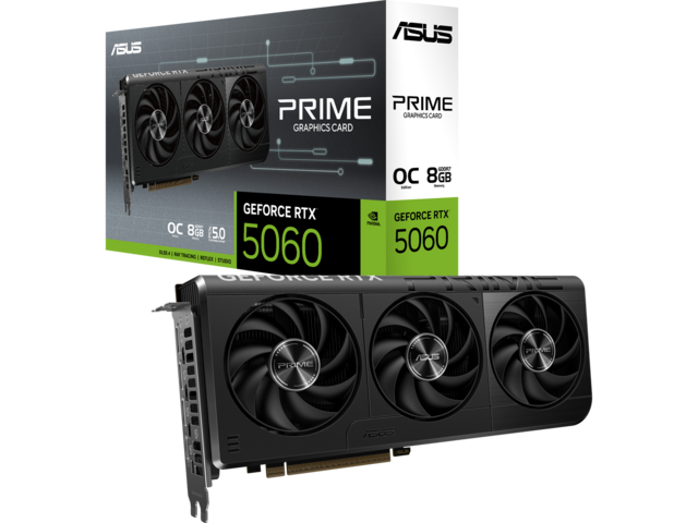 Видео карти ASUS PRIME GeForce RTX 5060 8GB OC Edition