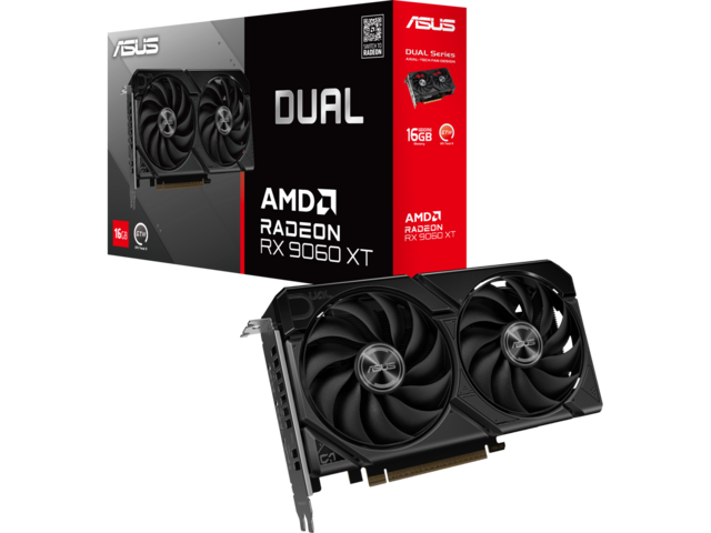Видео карти ASUS Dual Radeon RX 9060 XT 16GB GDDR6