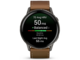 Смарт часовници Garmin Venu® 4 - 45 мм, Slate с Brown кожена каишка