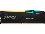 Оперативна памет 32GB DDR5 6000 MT/s Kingston FURY Beast RGB Black, Разопакована 
