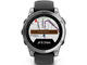 Смарт часовници Garmin fēnix E - 47 мм, AMOLED - Stainless Steel с Black силиконова каишка 