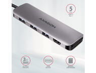 USB Хъб Axagon HMC-HCR3A