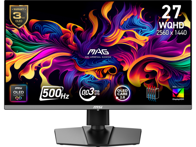Монитори MSI MAG 272QP QD-OLED X50