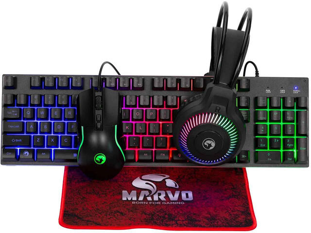 Клавиатури Marvo COMBO Loot 40 CM416 4-в-1, с нарушена опаковка