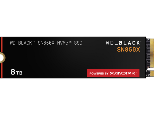 SSD 8TB WD_BLACK SN850X POWERED BY SANDISK