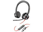 Слушалки HP Poly Blackwire 8225 сертифицирани за Microsoft Teams USB-C слушалки + USB-C/A адаптер (8X225AA)