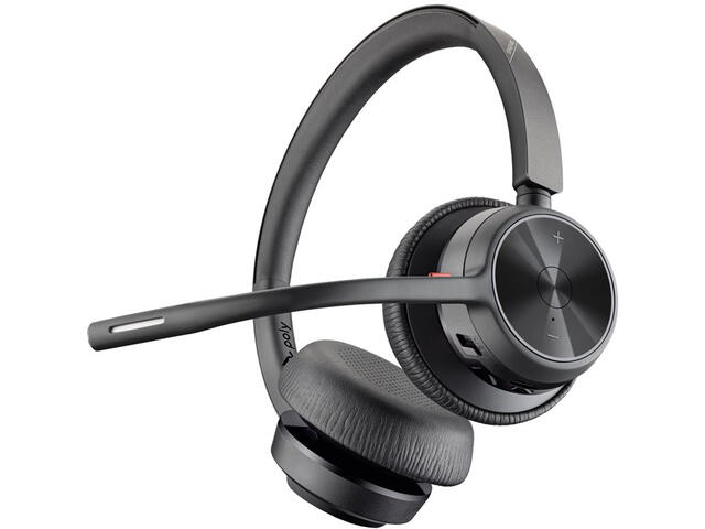 Слушалки HP Poly Voyager 4320 UC Stereo USB-A Headset +BT700 USB-A Adapter +Charging Stand (77Y99AA)