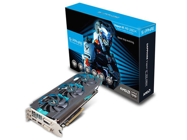 Видео карти SAPPHIRE VAPOR-X R9 280X 3GB GDDR5