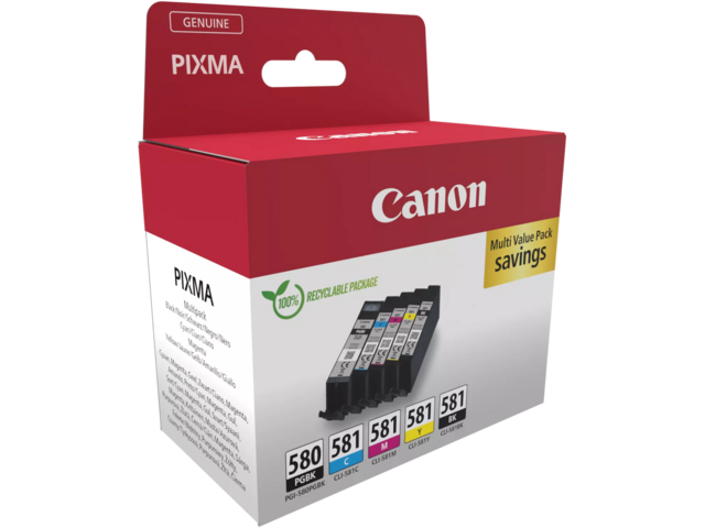 Консумативи Canon PGI-580/CLI-581 PBK/C/M/Y Pigment + Ink Cartridge Multi Pack