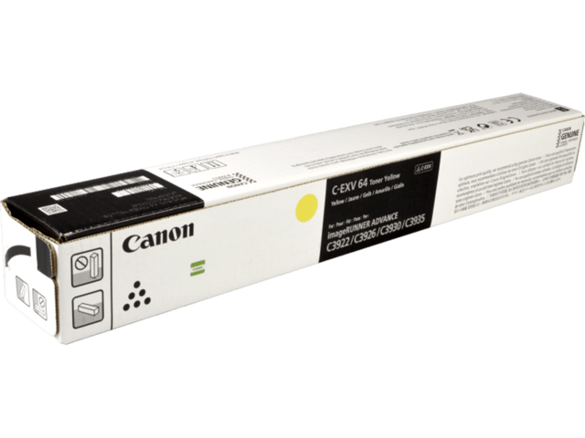 Консумативи Canon Toner C-EXV 64, Yellow