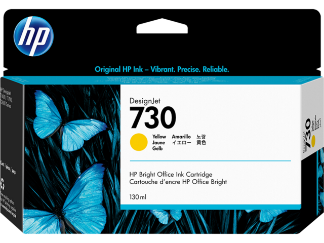 Консумативи HP 730 130-ml, Yellow
