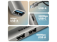 USB Хъб Axagon USB 4-в-1 хъб