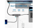 USB Хъб Acer 5-in-1 Type-C Dongle