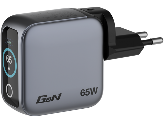 Зарядни устройства Verbatim Mini GaN Charger 65W with Display