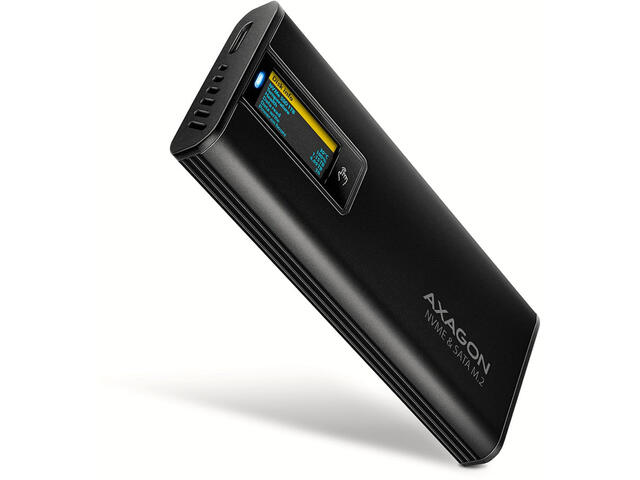 Кутии за дискове Axagon EEM2-SD2B Display Box USB-C - NVMe M.2