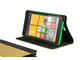 Калъфи Mozo Lumia 535 wallet T-bar phone case, златист