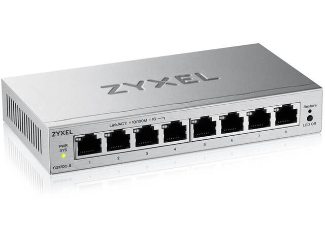 Мрежово оборудване ZyXEL GS1200-8 v3