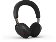 Слушалки Jabra Evolve3 75, MS, Link390a, Black + Wireless Charging Pad