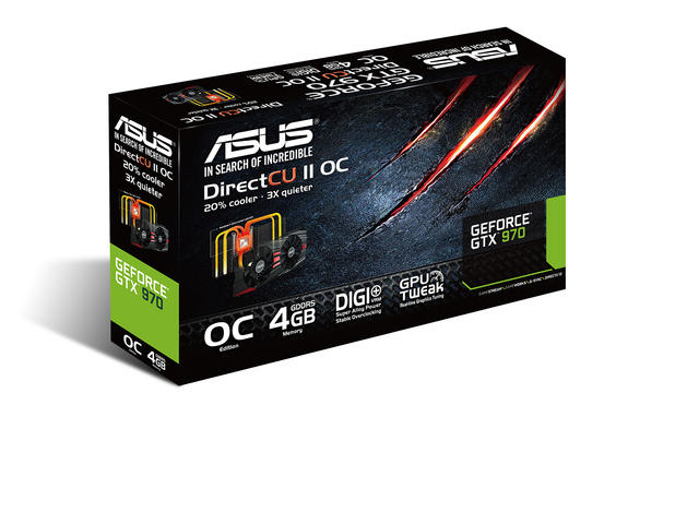 Видео карти ASUS GeFoce GTX 970 DirectCU II 4GB GDDR5