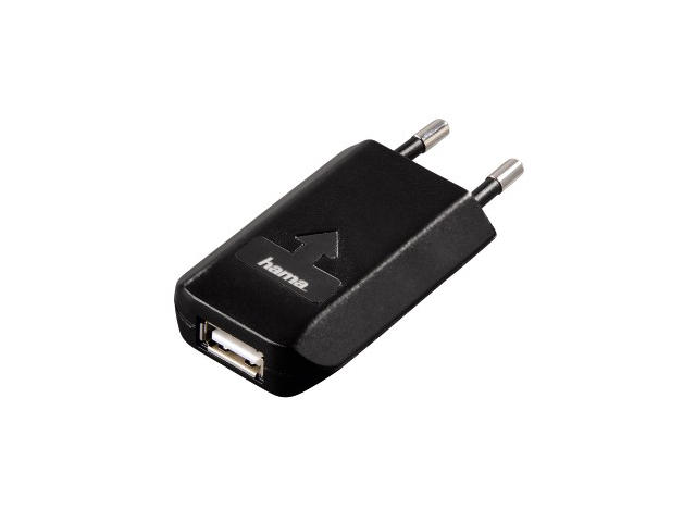 Зарядни устройства Hama USB адаптер за стена 1000 mA