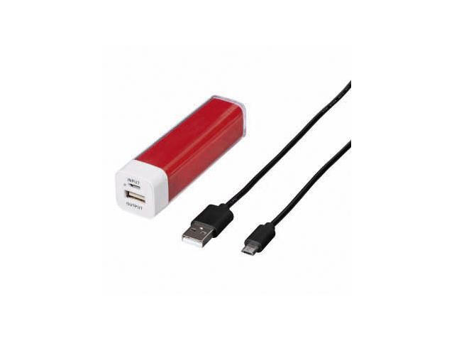 Външни батерии Hama 2600 mAh, червена