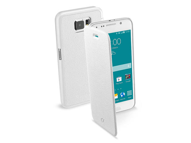 Калъфи Cellular Line Book Essential за Samsung Galaxy S6 бял