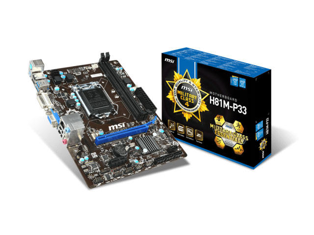 Дънни платки MSI H81M-P33