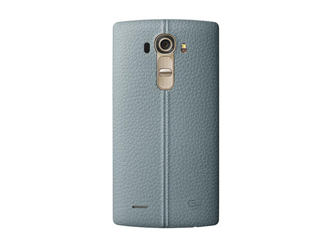 Калъфи LG G4 Leather Battery Cover, в синьо