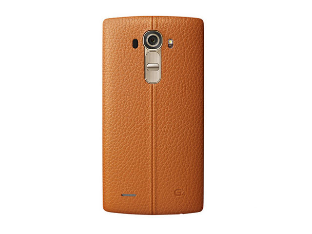 Калъфи LG G4 Leather Battery Cover, в оранжево