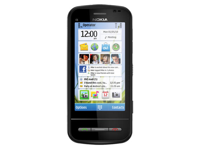 Смартфони Nokia C6 200MB, черен цвят