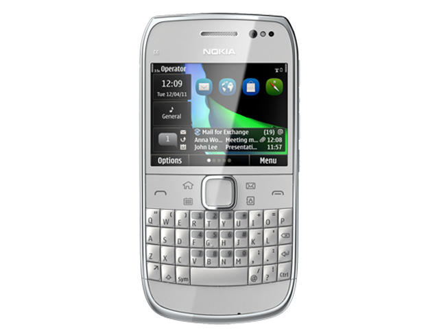 Смартфони Nokia Е6 8GB, сребрист цвят