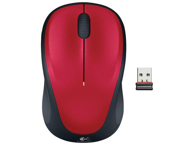 Мишки Logitech M235, в червено