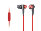 Слушалки Sony MDR-XB50AP, в червено