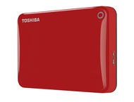 Външни HDD 500GB Toshiba Canvio Connect II, червен