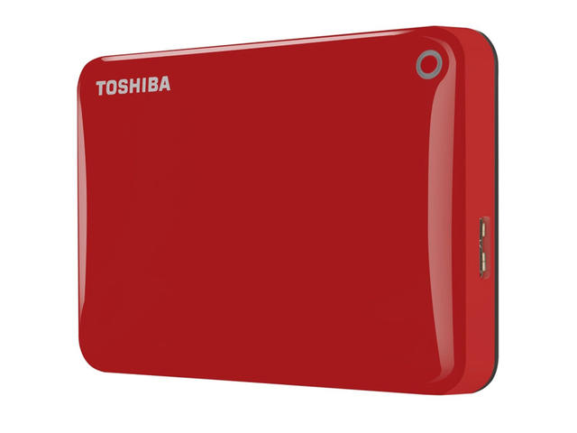 Външни HDD 500GB Toshiba Canvio Connect II, червен