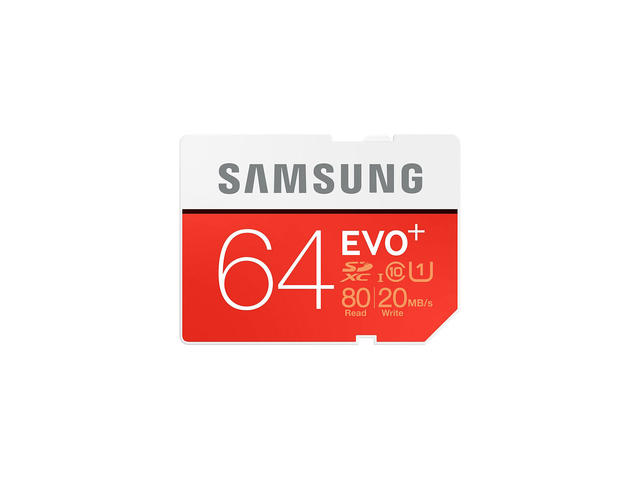 Карти памет 64GB SD Samsung EVO+ Class 10 UHS-I