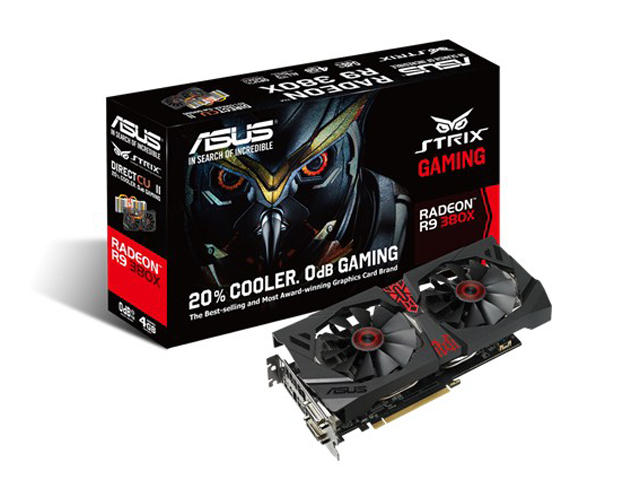 Видео карти Asus AMD Radeon STRIX-R9 380X-4G-GA