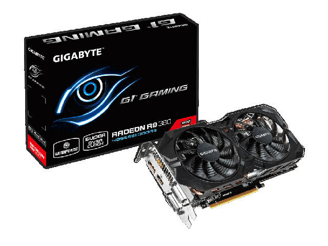 Видео карти Gigabyte Radeon R9 380 GV-R938G1 GAMING-4GD